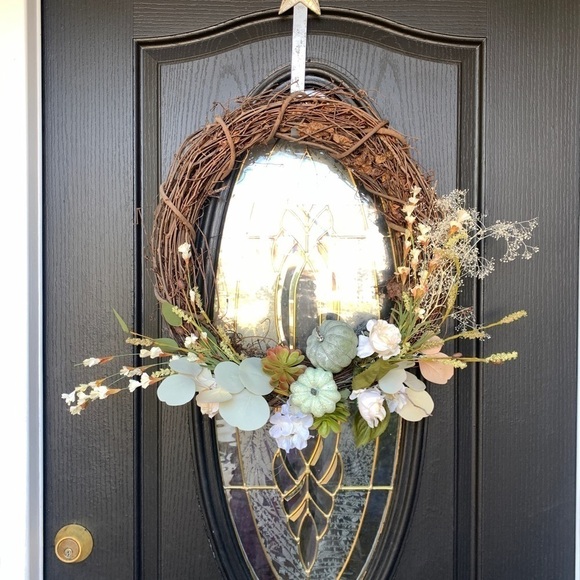 Fall door wreath pumpkin‎ home decor - Picture 1 of 5